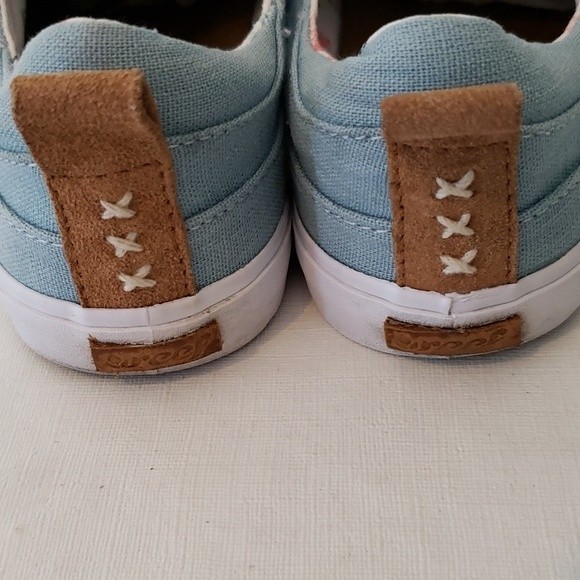 REEF WALLED WOMEN'S LACE-UP CANVAS SNEAKERS GOOD USED CONDITION SIZE 7 - Picture 5 of 13